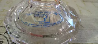 Coppa cristallo trasparente anni '50-'60