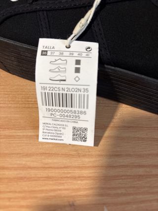 Zapatillas negras de plataforma nuevas