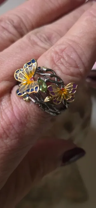 Anillo Belle Epoque Mariposas autor