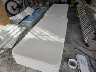 2 Camas Individuales con Almacenamiento 90x 190cm