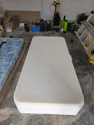 2 Camas Individuales con Almacenamiento 90x 190cm