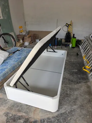 2 Camas Individuales con Almacenamiento 90x 190cm