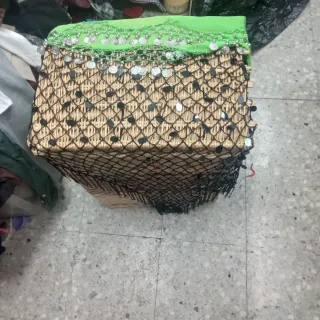 Falda de danza del vientre con monedas