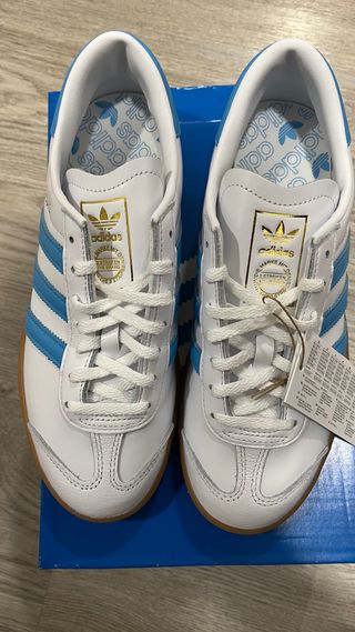 Zapatillas Adidas Hamburg W Mujer Azul Blanco