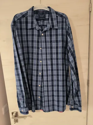 Camisa Springfield cuadros azul y blanco Talla XL