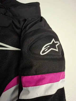 Chaqueta Moto Alpinestars Negra y Rosa - Talla M