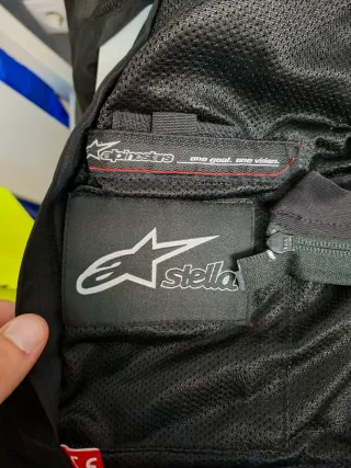 Chaqueta Moto Alpinestars Negra y Rosa - Talla M