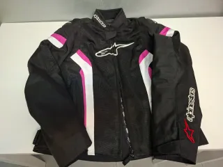 Chaqueta Moto Alpinestars Negra y Rosa - Talla M