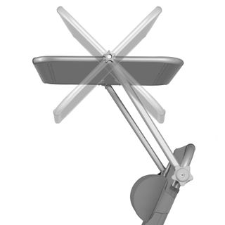 Tumbona de jardín plegable 190 x 68 x 28 cm, con bolsillo lateral gris