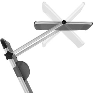 Tumbona plegable con reposacabezas y ajustable en 6 posiciones gris