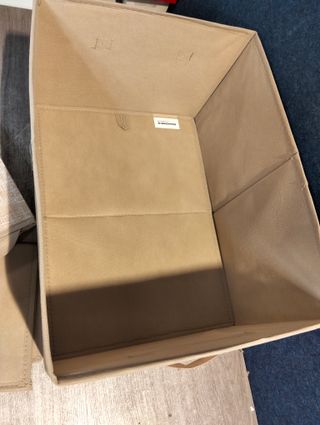 SONGMICS Scatole di Stoccaggio Pieghevoli, Set di 3 Ceste in Tessuto, 40 x 30 x 24 cm