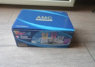 Set 6 Bicchieri AMC Tropical Vetro Multicolore