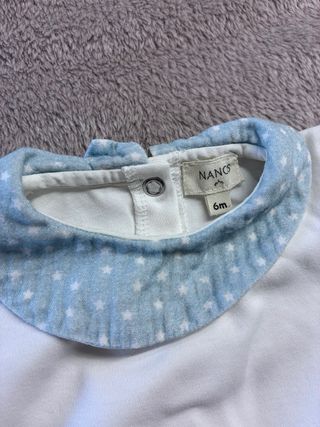 Pijama Nanos blanco bebé 6 meses