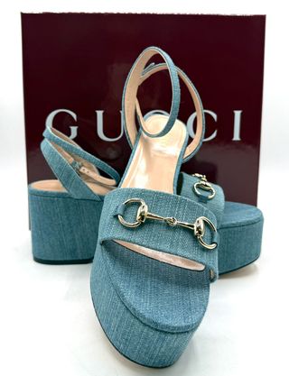 Sandalias Gucci Plataforma Horsebit