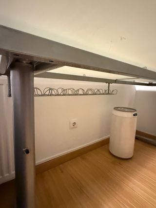 Mesa escritorio cristal y metal