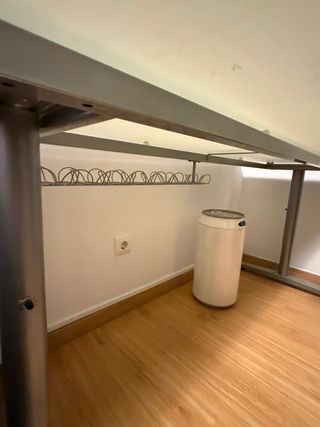 Mesa escritorio cristal y metal