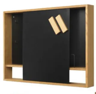 Scaffale modulare per ingresso IKEA in legno e metallo