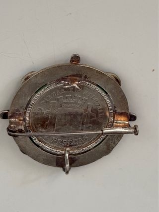 Moneda 2 Pesetas 1870 Plata con Broche
