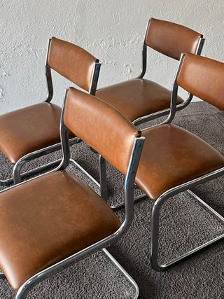 2 Sillas Cantilever, Vintage años 70