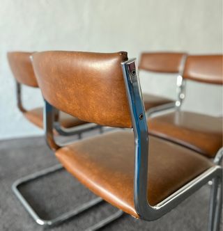 2 Sillas Cantilever, Vintage años 70