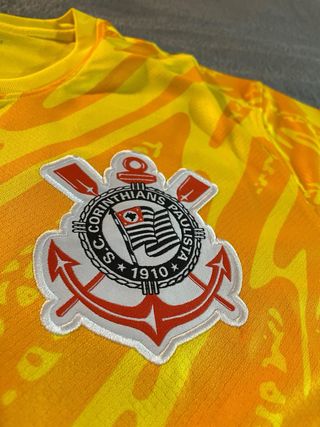 Camiseta Futbol Naranja y Amarilla Corintihans