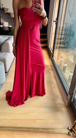 Vestido rojo largo fiesta