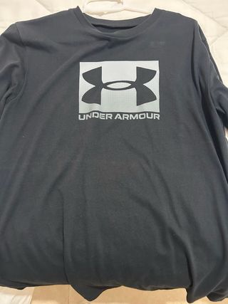 Camiseta Under Armour Negra Manga Larga