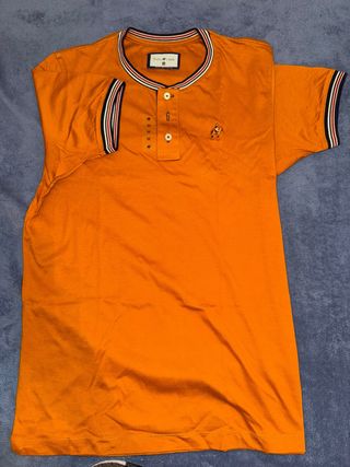 Camiseta Polo Club Naranja Talla M