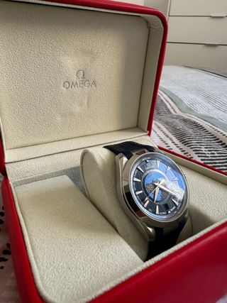 Omega Seamaster Aqua Terra Worldtimer Azul