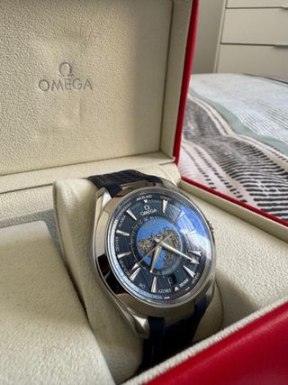 Omega Seamaster Aqua Terra Worldtimer Azul