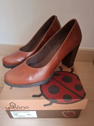 Yokono Zapatos Salón Marrones Talla 38