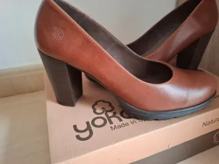 Yokono Zapatos Salón Marrones Talla 38