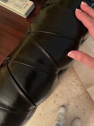 Barra de bar de cuero negra negociable