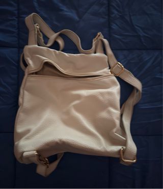 Bolso canguro beige