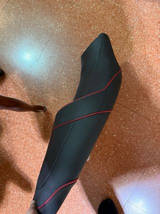 Asiento Kawasaki ER6N 2006-2009 Negro/Rojo