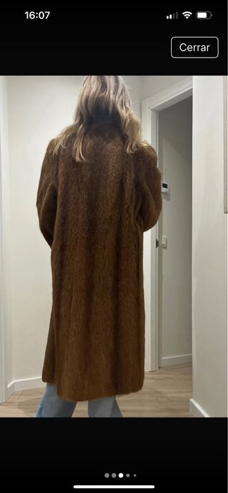 Abrigo vintage marrón talla M/L