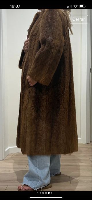 Abrigo vintage marrón talla M/L