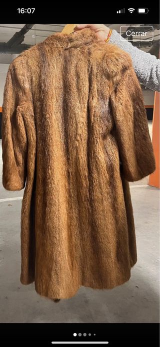 Abrigo vintage marrón talla M/L