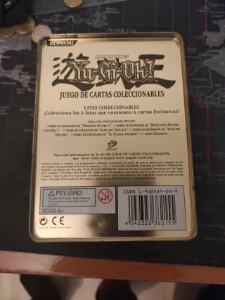 Lata Yu-Gi-Oh! coleccionista vacía