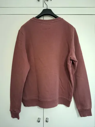 Felpa Silbon Bordeaux con Logo Tennis