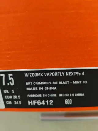 Nike Zoomx Vaporfly Next 4 Mujer