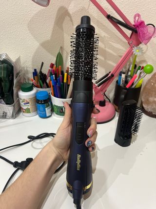 Cepillo Secador BaByliss Azul y Dorado