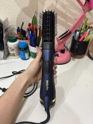 Cepillo Secador BaByliss Azul y Dorado