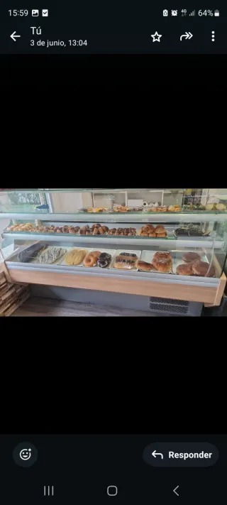 Vitrina Pastelería Frío 2m