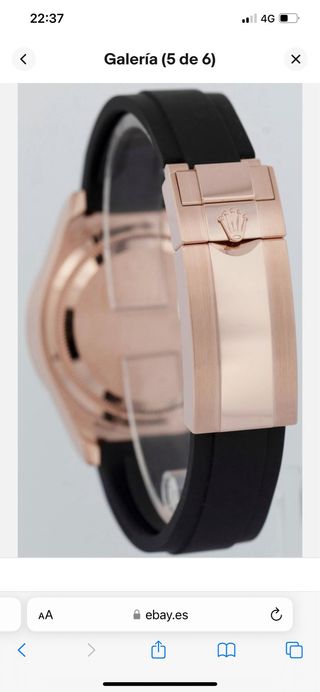 Rolex Daytona Marrón Oro Rosa Correa Negra