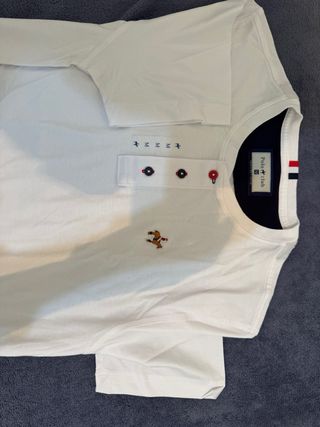 Camiseta Polo Club Blanca Talla M