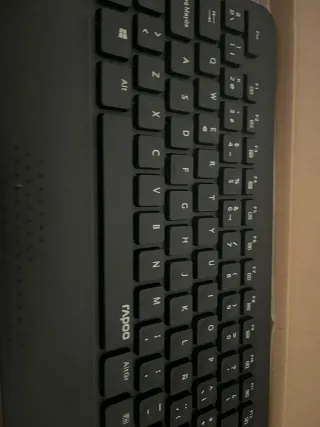 Teclado y Ratón Inalámbrico Rapoo Negro