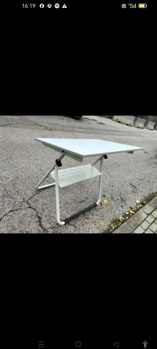 Mesa Dibujo Plegable Metal/Plástico