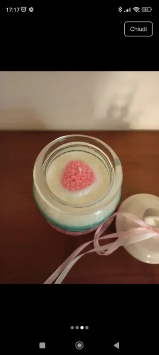 Candela decorativa a strati