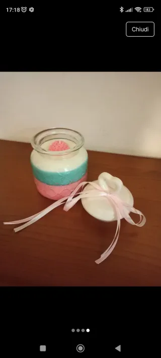 Candela decorativa a strati